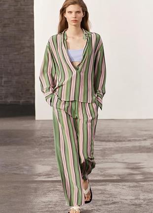 Смугасті штани zara
