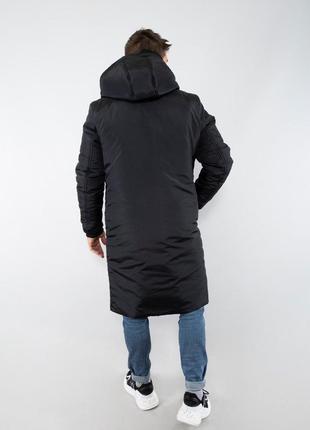 Парка long 1.0 (black)4 фото