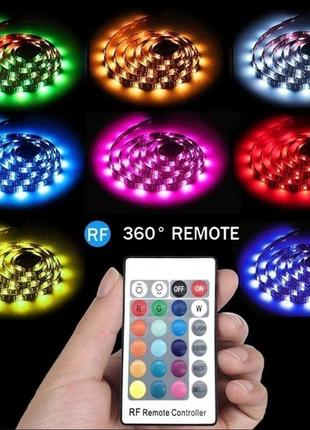 Світлодіодна стрічка 5050 rgb 5м від usb 5v