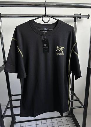 Новая футболка arcteryx футболка черная с принтом на спине Арктерикс s, m, l, xl