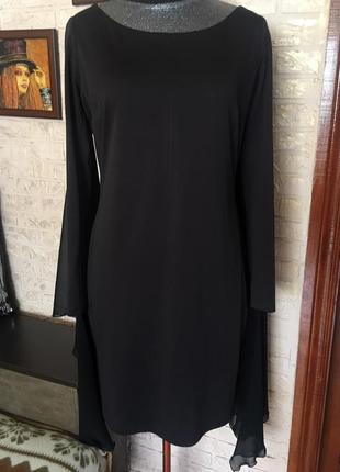 Платье на рукавах вставки шифона