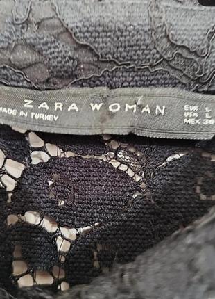 Zara туніка сукня сорочка гіпюрова10 фото
