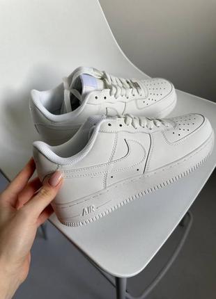 Новые кроссовки nike air force 1 white белые классические найк аэр форс кросс 42, 43, 445 фото