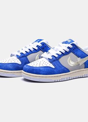 Кроссовки замш, кожа fly streetwear x nike sb dunk low pro 'gardenia'