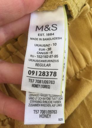 Льон/віскоза кюлоти на широкій резинкі marks&spenser,розмір m6 фото