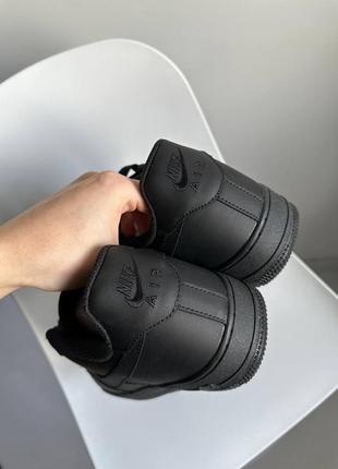 Новые кроссовки nike air force 1 black черные классические найк аэр форс кросс 42, 43, 445 фото