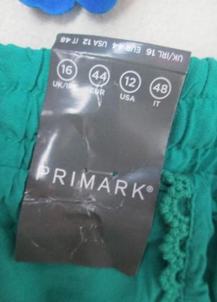 Суперові літні легкі натуральні смарагдові шорти з помпонами primark7 фото
