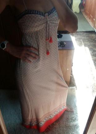 Атласное платье в пол oysho