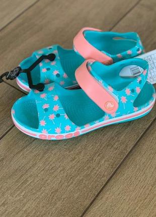 Crocs bayband sandal pool сандали крокс, босоножки кроксы бирюзовые