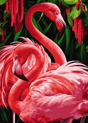 Картина по номерам фламинго 5740