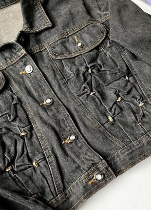 Невероятная винтажная джинсовая куртка!4 фото