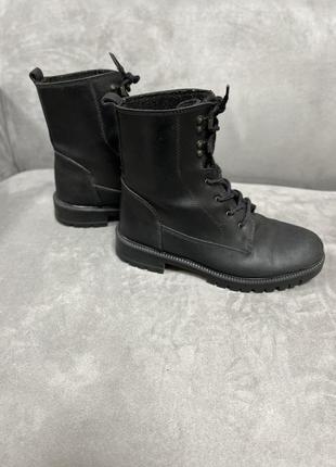 Ботинки деми сезон кожаные черные берцы натуральная кожа ботиночки в стиле dr. martens сапоги по типу мартинсы6 фото