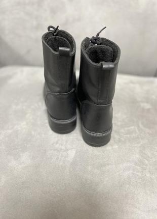 Ботинки деми сезон кожаные черные берцы натуральная кожа ботиночки в стиле dr. martens сапоги по типу мартинсы4 фото