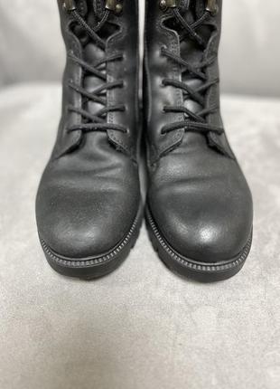 Ботинки деми сезон кожаные черные берцы натуральная кожа ботиночки в стиле dr. martens сапоги по типу мартинсы8 фото