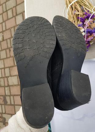 Базовые удобные ботинки на шнуровке широкий низкий каблук6 фото