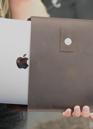 Кожаный чехол для macbook, кожаный чехол для ультрабука, кожаный чехол для любой модели1 фото