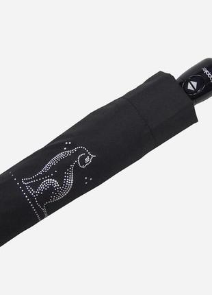 Женский черный зонт doppler кот( полный автомат ) арт. 746165 рs