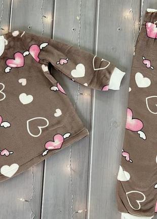 Тепла дитяча піжама велсофт