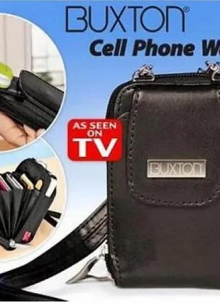 Кошелек унисекс cell phone wallet 4 в 1 (вертикальный) черный