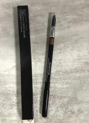 Avon true олівець для брів зі щіточкою 2-в-1 medium brown2 фото