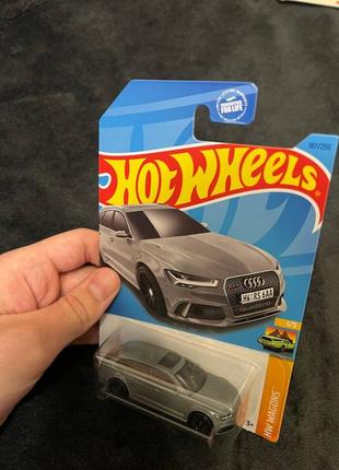 Hot wheels audi rs 6 avant gray3 фото