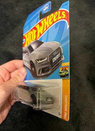 Hot wheels audi rs 6 avant gray2 фото