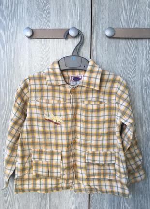 Рубашка в клеточку байка 92 р972-3рокиatch