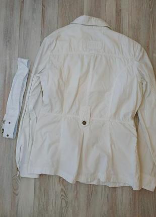 Белый котоновый пиджак2 фото