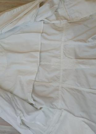 Белый котоновый пиджак3 фото