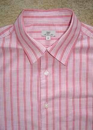 Тенниска розовая easy в полоску, размер m