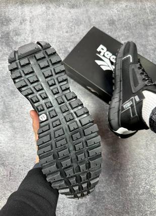 Новинка мужские кроссовки reebok zig kinetica edge black/white (стили черные)2 фото