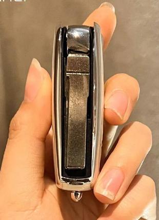 Силиконовый защитный чехол для выкидного ключа vw volkswagen passat golf jetta polo силіконовий захист ключей2 фото