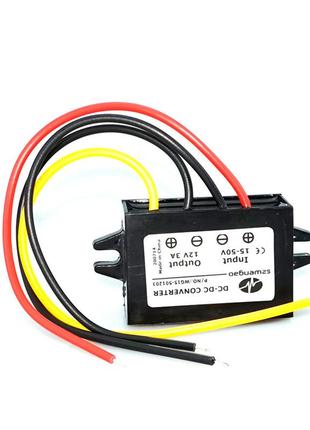 Преобразователь авто инвертор dc/dc 24-36v-12v 1a, ip67, 12w