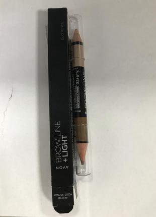 Avon 2в1 олівець для брів і хайлайтер 2,21 г
