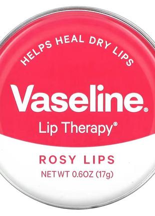 Бальзам для губ vaseline lip therapy "рожеві губи" 17 г