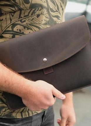 Кожаный чехол для macbook, кожаный чехол для ультрабука, кожаный чехол для любой модели3 фото