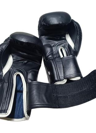 Боксерские перчатки everlast 8 oz стрейч черные4 фото