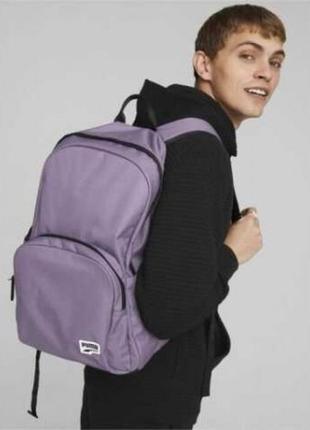 Рюкзак puma originals futro backpack фіолетово-вугільний уні 31 х 45 х 14 см3 фото