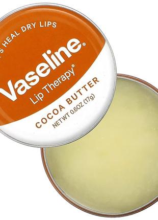 Бальзам для губ vaseline lip therapy "масло какао" 17 г3 фото