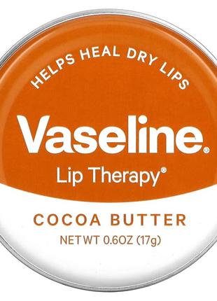 Бальзам для губ vaseline lip therapy "масло какао" 17 г