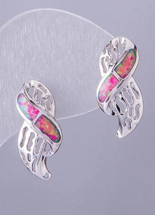 Серьги опал