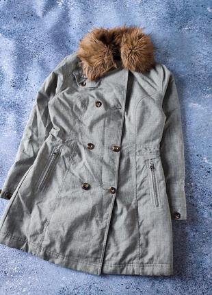 Женская куртка парка с меховым воротничком north face женская (оригинал)