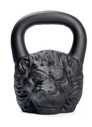 Гиря 20 кг лев (lion) дизайнерська гиря на подарунок