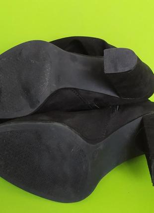 Чорні чоботи ботфорти на підборах, 4010 фото