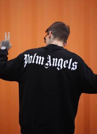 Мужской черный свитшот palm angels