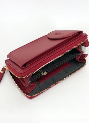 Женский клатч-шумка baellerry forever young, кошелек сумка с отделением для телефона. цвет: розовый5 фото