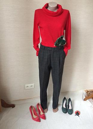 Кашемировый  красный свитер