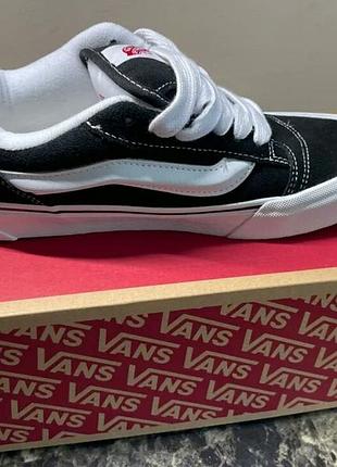 Кеды ванс дутые vans knu skool black/true white3 фото