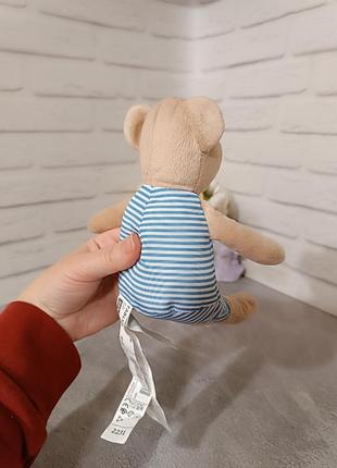 М'яка іграшка ведмедик ikea бежевий 21 см3 фото