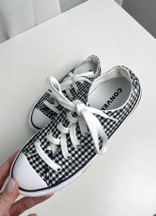 🐰converse текстильные кеды в клетку3 фото